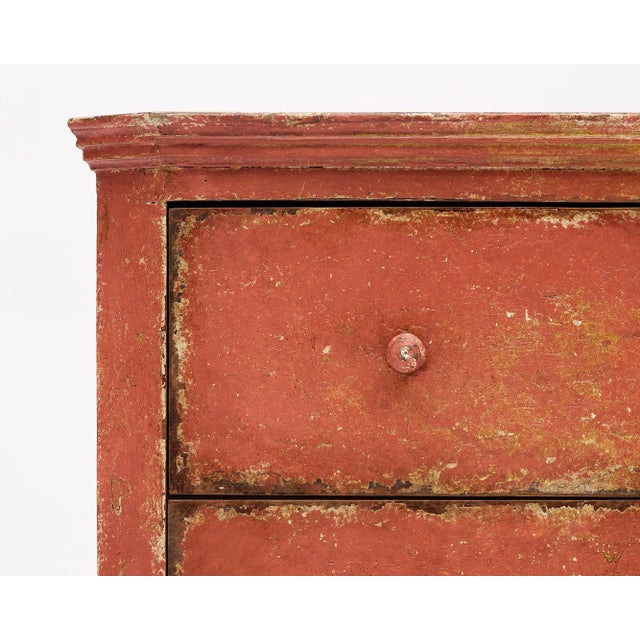 1910s Salmon Painted Italian Chests, Circa 1910 For Sale - Image 5 of 9