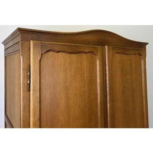 Vintage French Wardrobe in Oak For Sale - Image 4 of 13