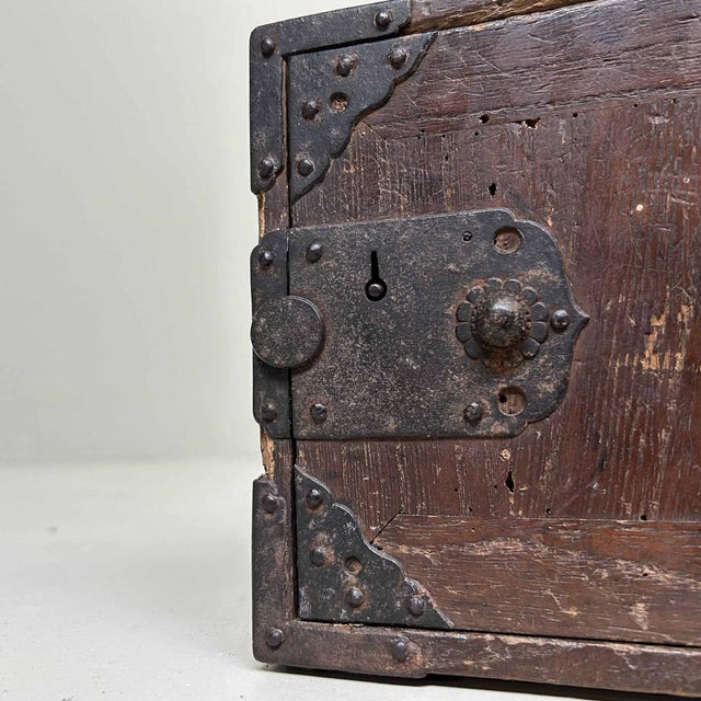 Traditional small storage cabinet for important documents or a Kodansu (小箪笥) from the Edo period. The cabinet has...