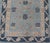 Turkish Khotan Designed Runner With Pomegranate Design in Cream, Tan and Blues For Sale - Image 9 of 11