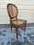 Early 20th Century Set of 4 Vintage Louis XVI Style Cane Back & Seat Dining Chairs For Sale - Image 9 of 11