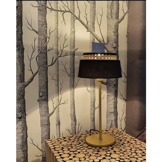 Early 21st Century Golden Floor Lamp from Now’s Home For Sale - Image 5 of 6