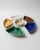 This rare vintage Japanese studio pottery snack bowl set from the 1980s is a beautifully designed serving ensemble that...