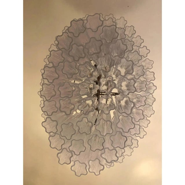 Oval Transparent Tronchi Murano Glass Chandelier by Simoeng for Simoeng For Sale - Image 8 of 12