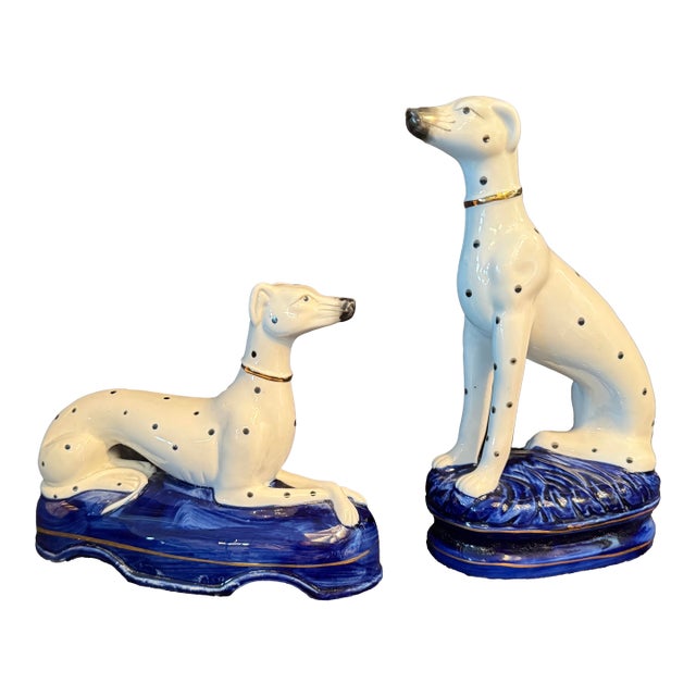 Dalmation Dog Set Ceramic For Sale