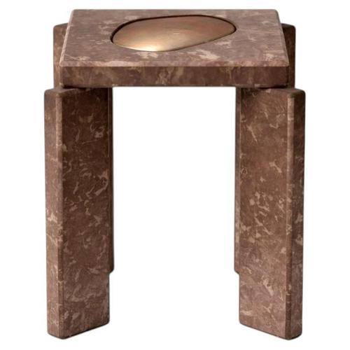 Brown Melts Like Butter Collection Toast Side Table by Monics+Vieira For Sale - Image 8 of 8