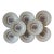 Set of 8 Wedgwood Salad Plates in the Morning Glory Pattern For Sale