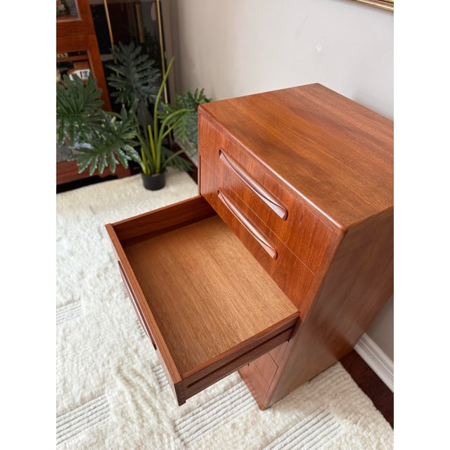 Brown Vintage 1960s Teak G Plan "Fresco" Tallboy Chest Dresser For Sale - Image 8 of 12
