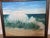 Blue Ocean Waves Crashing Landscape Acrylic Painting Signed R. Gottwald 1969, Framed For Sale - Image 8 of 10
