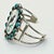1970s Vintage Southwestern Dine’ Navajo Ben Touchine Turquoise & Sterling Large Cuff Bracelet - 7” For Sale - Image 11 of 11