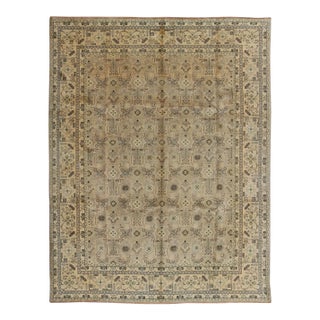 1950s Semi Vintage Tabriz Rug - 10′1″ × 12′9″ For Sale