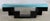 Late 20th Century Modern Zig Zag Stepped Plexiglass Clad Console Table in Black and Teal For Sale - Image 13 of 13