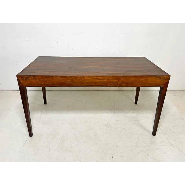 C. 1950s Severin Hansen Model 36 Rosewood Desk for Haslev, Denmark For Sale - Image 11 of 14