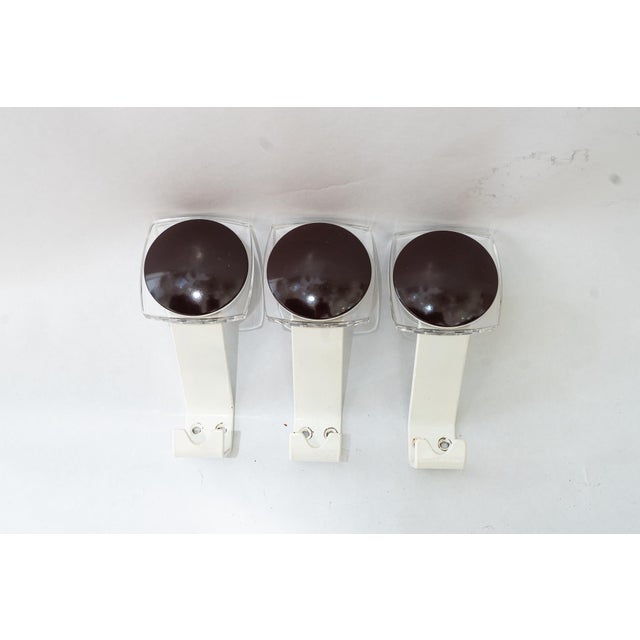 3 Asymetric Wall Hooks by Hertha Baller Austria, 1950s Original condition