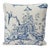 Shengyou Blue Toile 18" Pillow For Sale