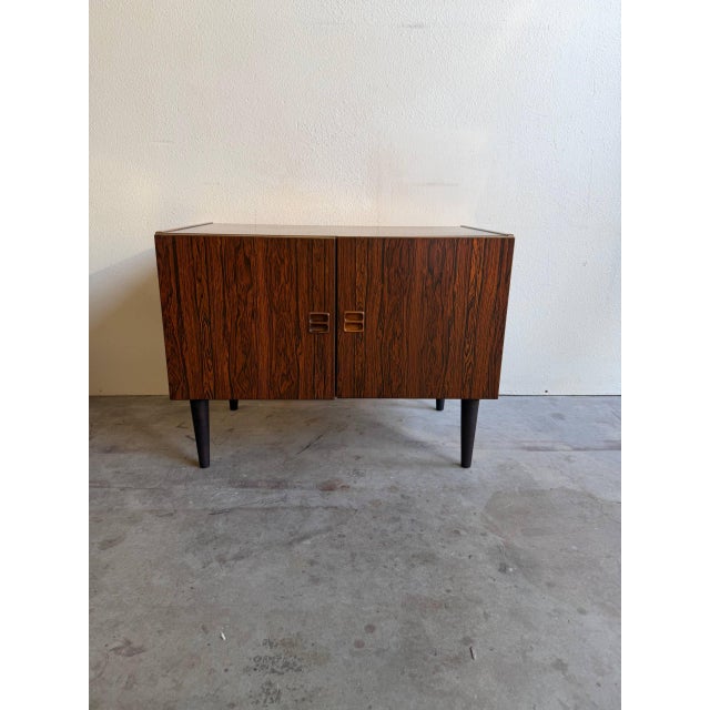 Mid-Century Modern Vintage Danish Rosewood Cabinet – Mid Century Modern Storage Credenza, Denmark 1960s For Sale - Image 3 of 8