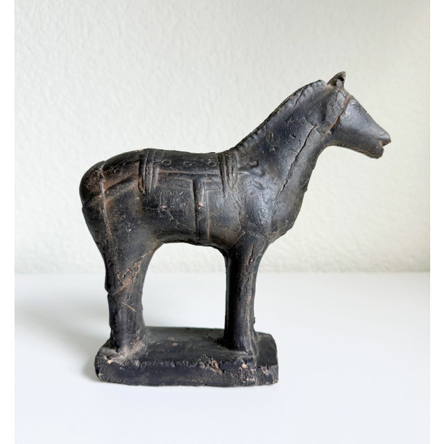 1960s Chinese Terra Cotta Warrior Horse Statue For Sale - Image 4 of 8