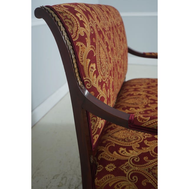 Antique 19th C. French Empire Bronze Mounted Settee Loveseat For Sale - Image 10 of 18