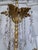 Vintage Brass Chandelier With Crystal Prisms For Sale - Image 12 of 12