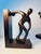 1990s Modern Abstract Figural Bookends – Sculptural Human Forms, Dark Bronze Tone (Pair) For Sale - Image 5 of 10