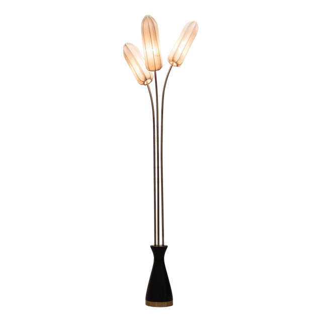 Swedish 3-Light Floor Lamp from Bergboms, 1950s For Sale