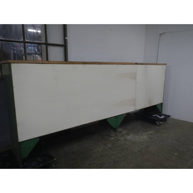 Industrial Textile Industry Sideboard Counter, 1960s For Sale - Image 3 of 13