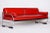 Bauhaus Red Chrome-Plated Tubular Steel Sofa attributed to Robert Slezák, 1930s For Sale - Image 4 of 9