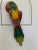Spectacular Sergio Bustamante Style 22” Parrot Hanging Sculpture, Attributed For Sale - Image 9 of 13