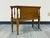 Brown French Louis XVI Style Small Two-Tier Table With Glass Top For Sale - Image 8 of 9