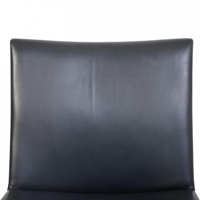 AP40 Chair in Black Leather by Hans Wegner, 1990s For Sale - Image 3 of 12