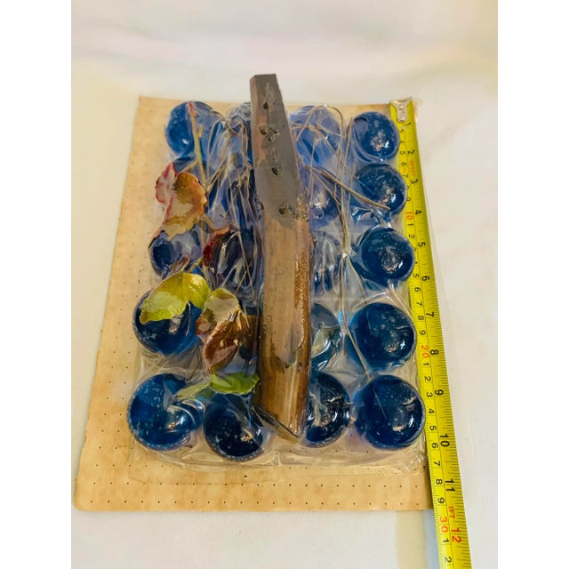 Royal Blue Mid 20th Century Never Assembled Lucite Grapes For Sale - Image 8 of 10