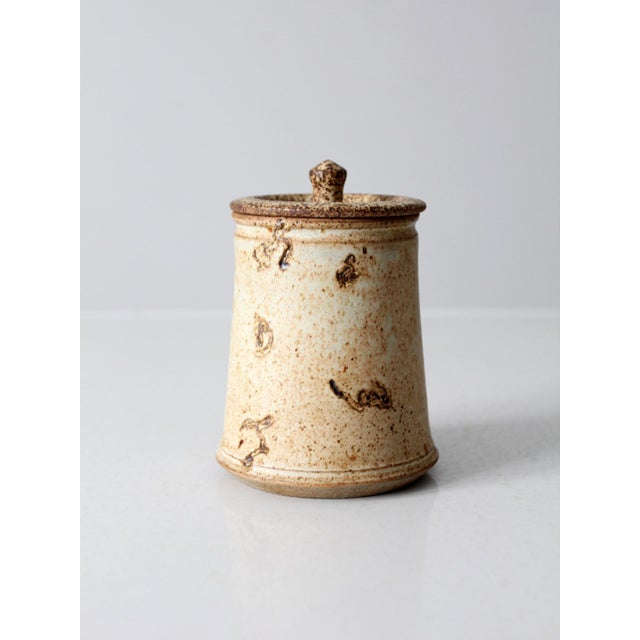 Vintage Studio Pottery Jar For Sale - Image 9 of 9