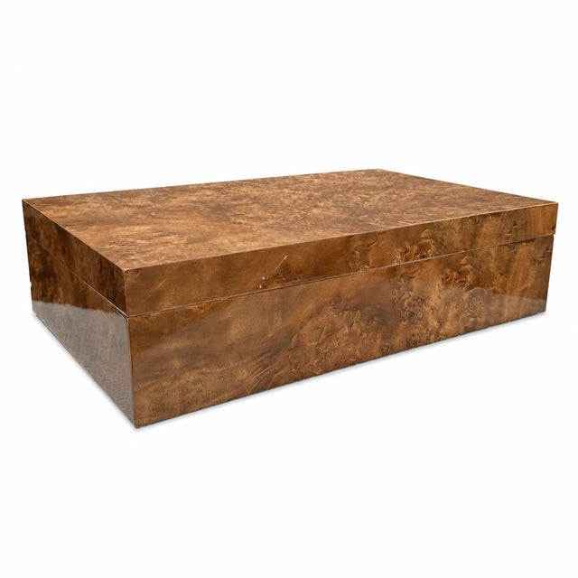 Brand new - never used. Color: Honey Burl Materials: Burl Veneer/ MDF/ Linen Lined Fabric Care Instructions: Gently wipe...