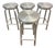 Crate & Barrel Swivel Bar Stools, Set of Four For Sale