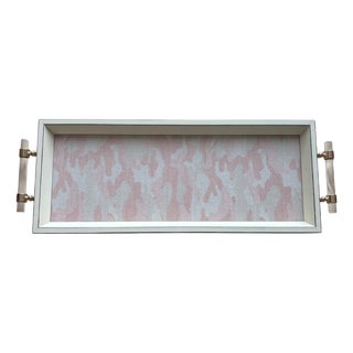 Custom Tray With Holland & Sherry Fabric For Sale