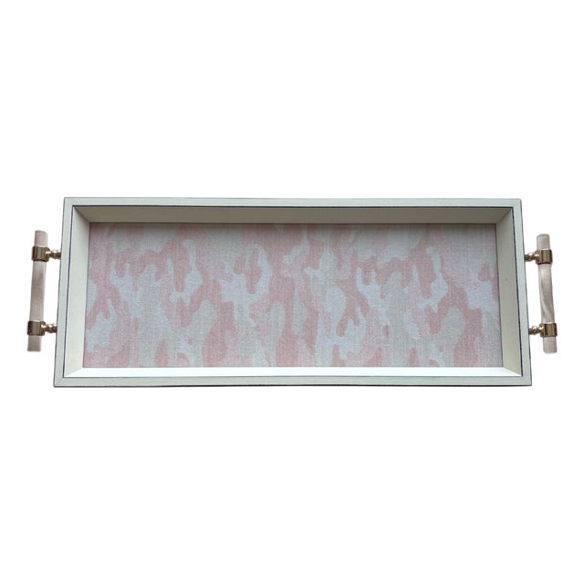 Custom Tray With Holland & Sherry Fabric For Sale