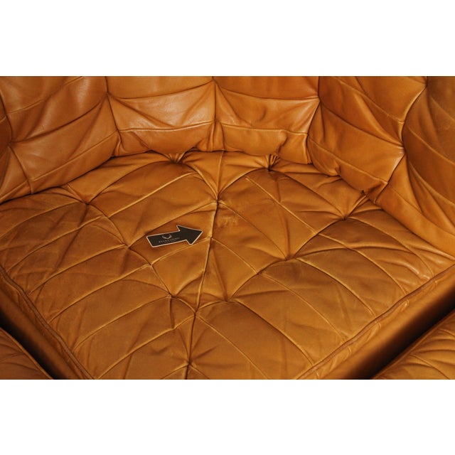 1970s DeSede Six-Piece Patchwork Leather Sectional Sofa For Sale - Image 5 of 12