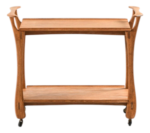 Scandinavian Modern Oak Trolley by Jens Quistgaard, 1950s