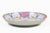 This Chinese Export porcelain plate is done in the Famille Rose palette, the central medallion is of two pink flowers and...