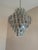 Vintage Mid-Century Modern Retro Mirrored Prism and Lucite 7-Tiered Chandelier With Brass Frame For Sale In Miami - Image 6 of 9