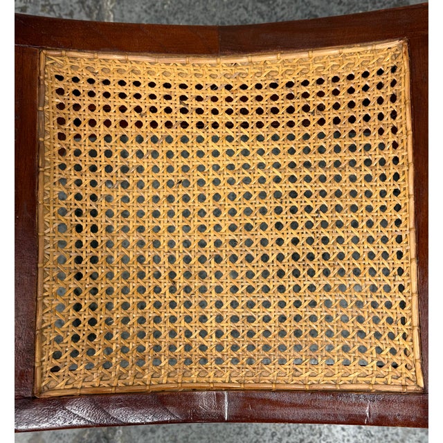 Wood Kartini Style Accent Stool For Sale - Image 7 of 12