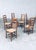Rustic Ladder Back Oak & Rush Dining Chairs, Belgium, 1960s, Set of 6 For Sale - Image 14 of 18