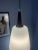 Opal Glass and Teak Pendant, Denmark For Sale - Image 5 of 10