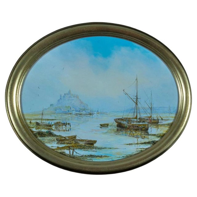 Henry Woodward, St Michaels Mount Cornwall, Oil Painting, Framed For Sale - Image 6 of 6