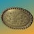 Metal 1940s Old World Oval Tray Large 24 Inch Embossed Floral Platter Authentic Well Preserved. For Sale - Image 7 of 17