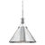 Hudson Valley Lighting Mark D. Sikes Metal No.2 1-Light Large Pendant, Polished Nickel For Sale