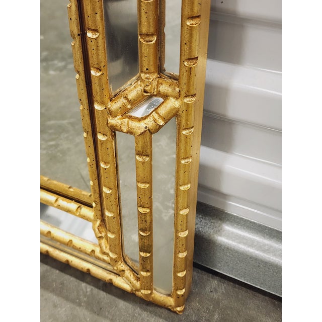 Wood Vintage Italian Giltwood Mirror For Sale - Image 7 of 11