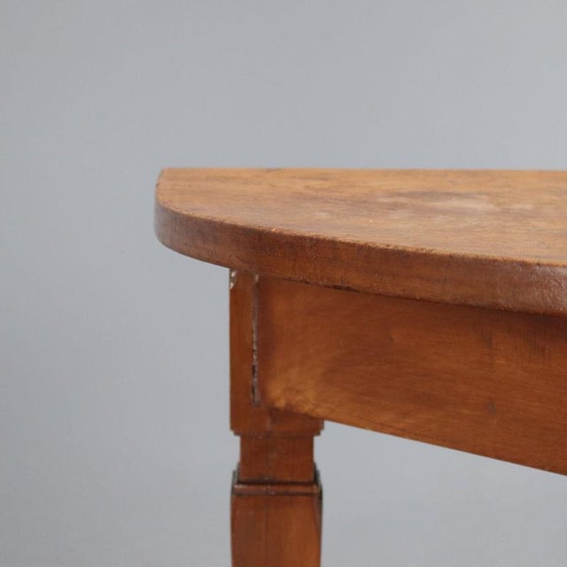 Walnut Directory Console Table For Sale - Image 3 of 8