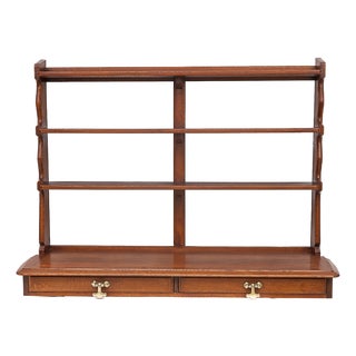 Vintage Wall Shelf by Guillerme and Chambron, 1950s For Sale