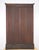 Late 20th Century Traditional Walnut Glass Front Double Door Bookcase Cabinet For Sale - Image 15 of 16